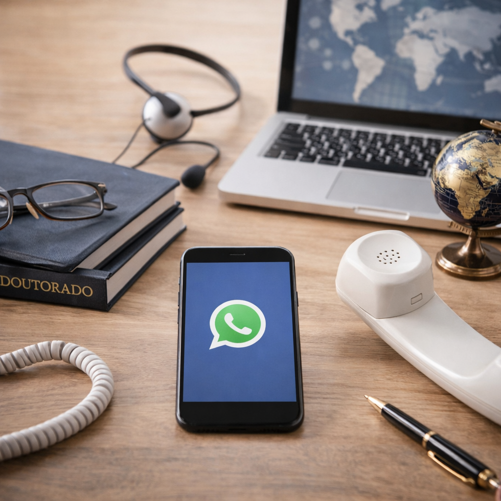 Consultores acadêmicos em ambiente moderno